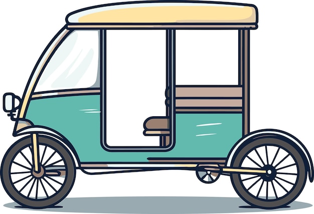 un dibujo de un coche verde con una cubierta que dice la palabra en él