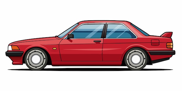 un dibujo de un coche verde con la puerta abierta