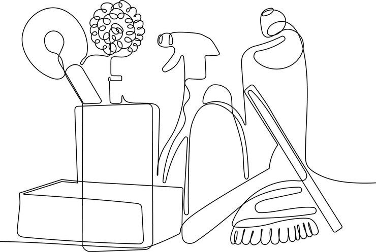 Vector un dibujo de una cocina herramientas.