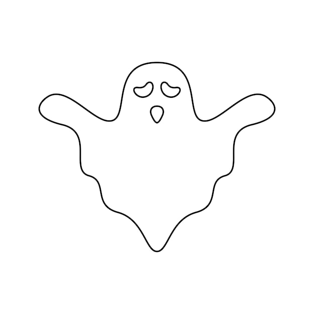 Dibujo para colorear con whisper ghost para niños
