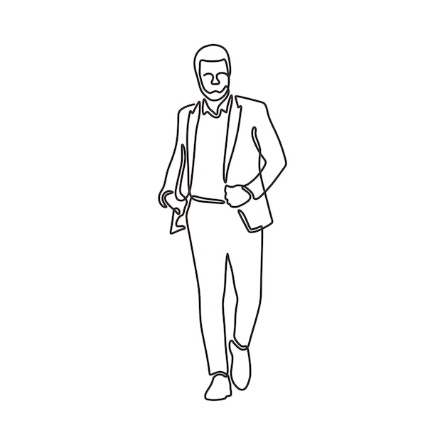 un dibujo conceptual gráfico humano de contorno