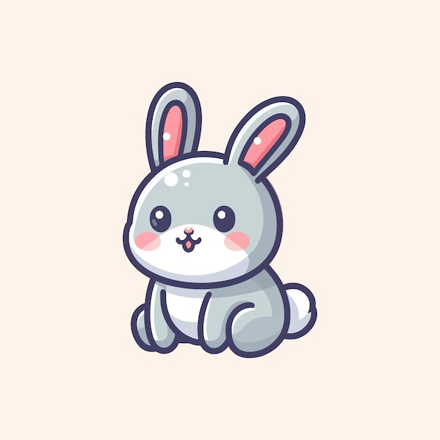 un dibujo de un conejo con las palabras conejo en él