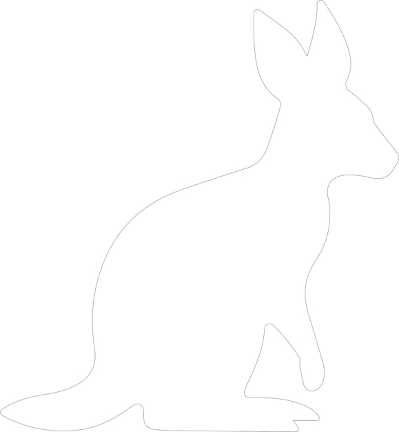 un dibujo de un conejo sobre un fondo blanco