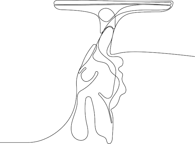 Vector dibujo continuo de una línea de botellas para detergente líquido para ropa, lejía, suavizante de telas, lavavajillas