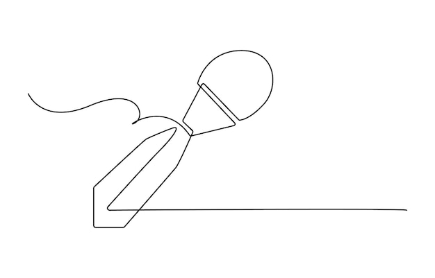 Dibujo continuo de una línea de la ilustración de la corbata del contorno de la corbeta para el concepto del Día Internacional del Hombre