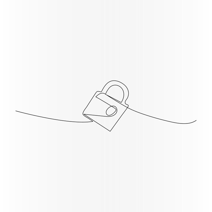 Vector dibujo continuo de una línea de la ilustración vectorial del contorno de la esclusa
