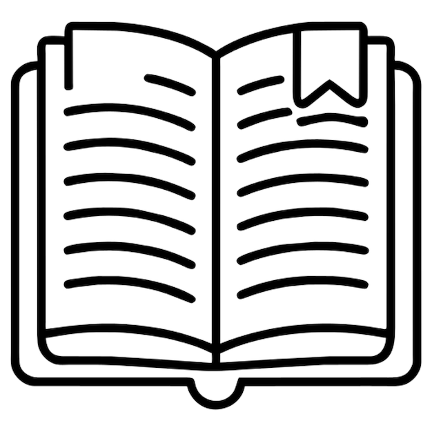 dibujo continuo de una línea libro abierto con páginas voladoras icono