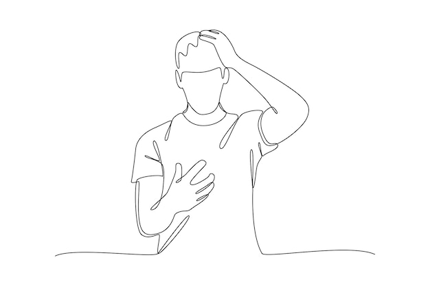 Dibujo continuo de una línea Personas sosteniendo usando teléfonos móviles Personajes con teléfonos inteligentes en las manos concepto Doodle ilustración vectorial