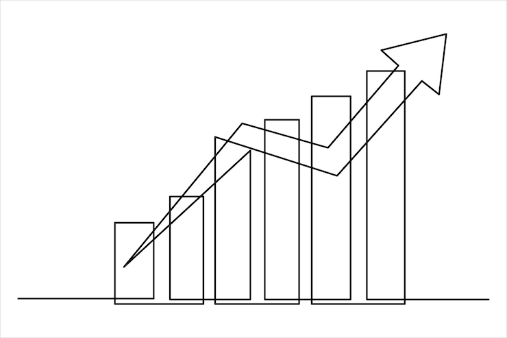 Vector dibujo continuo de una línea del signo de dólar vector de contorno de diseño minimalismo