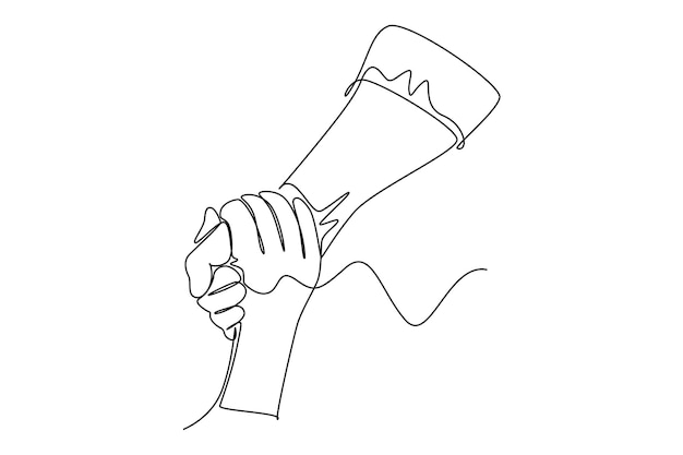 Dibujo continuo de una línea Signo de gesto de ayuda y esperanza Salvar vidas o accidente de emergencia Trabajo en equipo de atención médica Ilustración vectorial de diseño de dibujo de línea única
