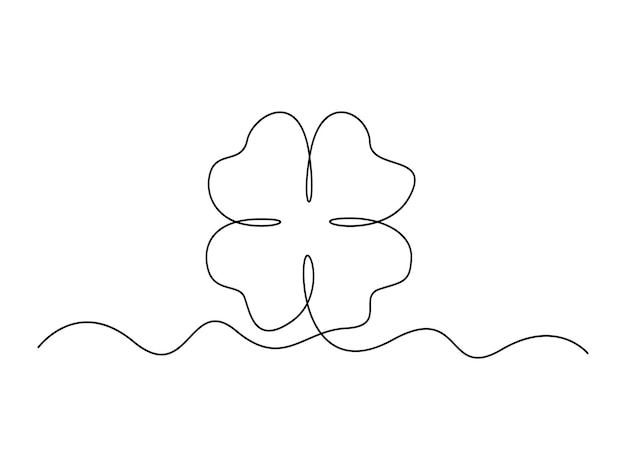 Dibujo continuo de una sola línea de un lindo gato aislado en una ilustración vectorial de fondo blanco