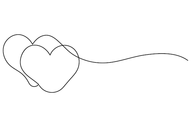 un dibujo de un corazón con un alambre dibujado en él