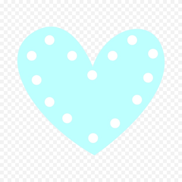 Dibujo de corazón dibujado a mano en fondo blanco
