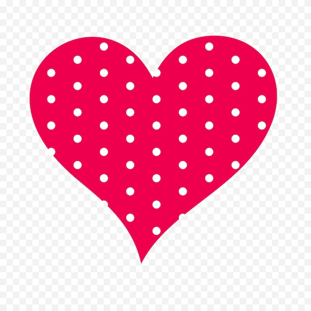Dibujo de corazón dibujado a mano en fondo blanco