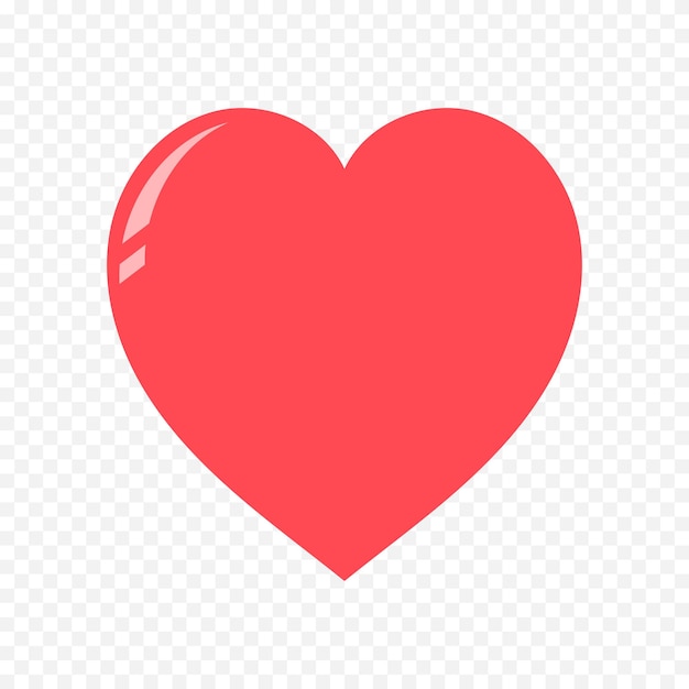 Dibujo de corazón dibujado a mano en fondo blanco