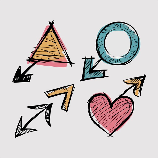 un dibujo de un corazón con la palabra o en él