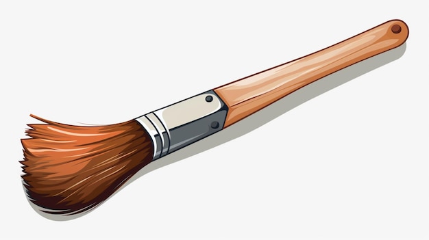 Vector un dibujo de un cuchillo con un mango de madera