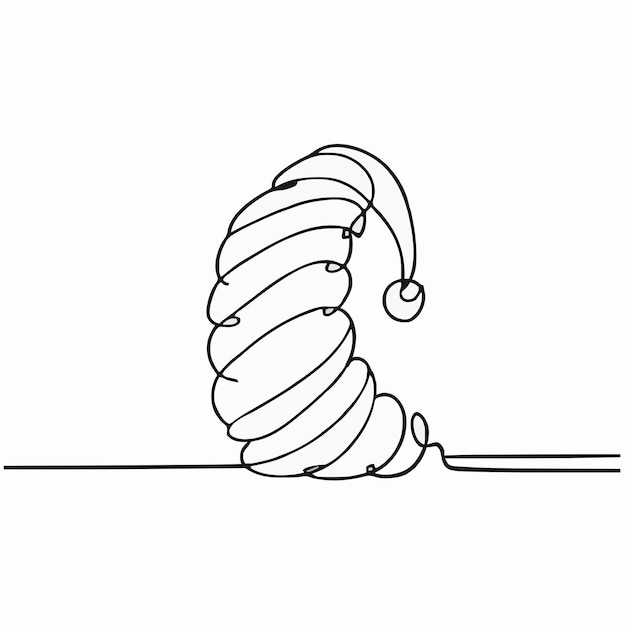 un dibujo de una cuerda con una cuerda en ella