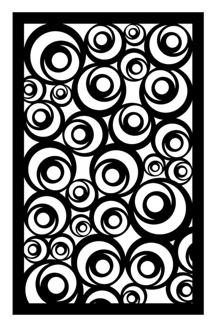 Vector dibujo decorativo para trabajos de corte_41