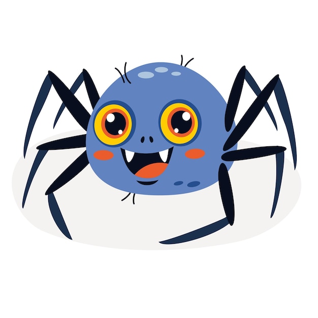 Vector dibujo de dibujos animados de una araña