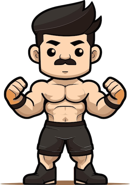 un dibujo de dibujos animados de un hombre con bigote y bigote