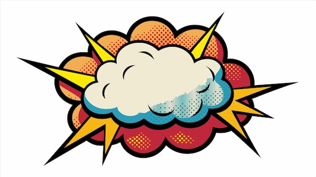 un dibujo de dibujos animados de una nube con las palabras "relámpago" en él