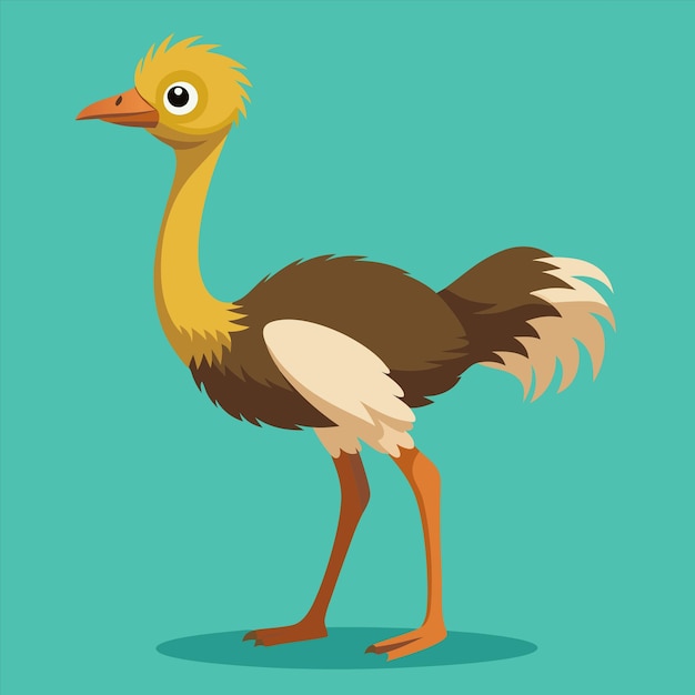 un dibujo de dibujos animados de un pájaro con un pico amarillo y un fondo verde
