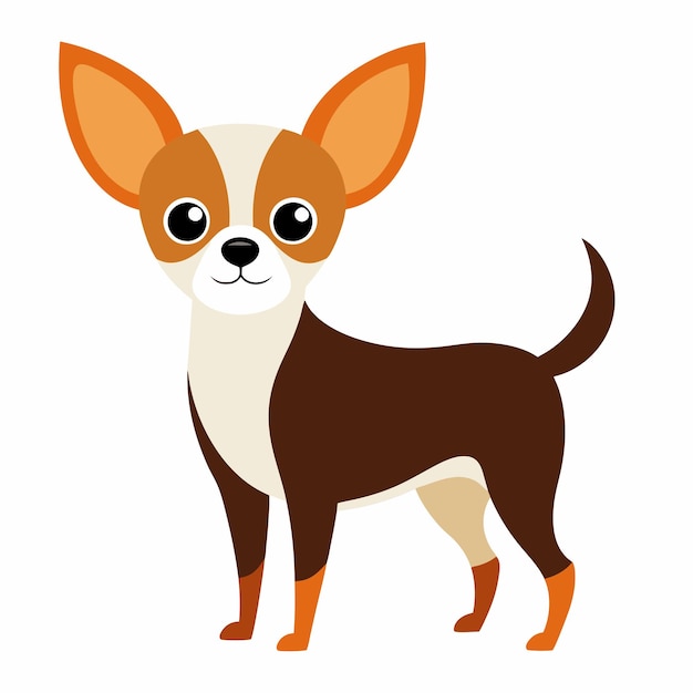 un dibujo de dibujos animados de un perro con una larga cola