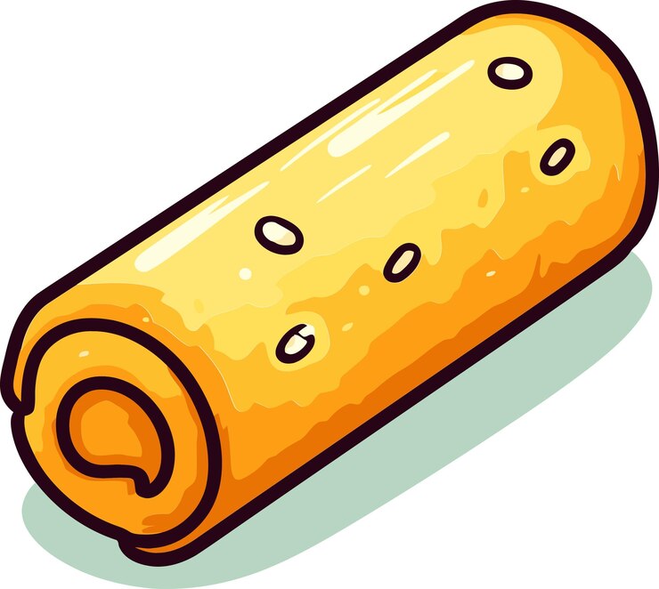 Vector un dibujo de dibujos animados de un queso con un gran trozo de queso en él