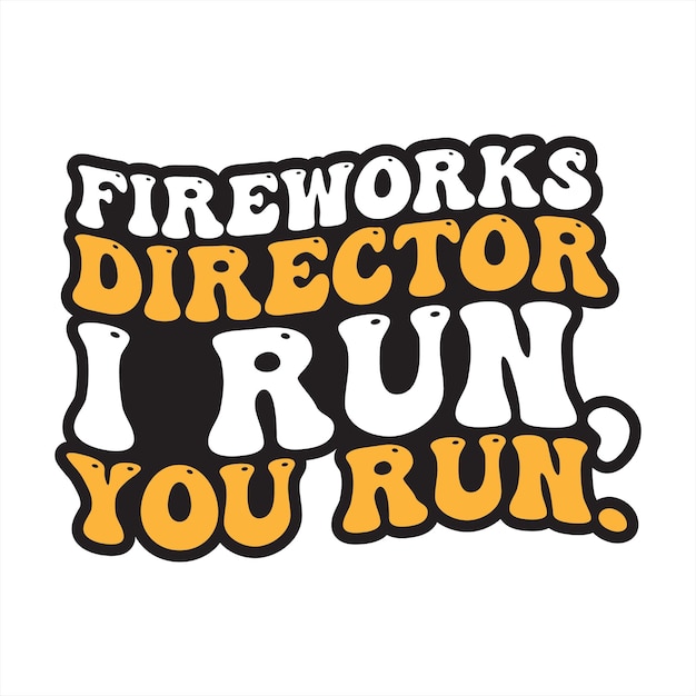 Un dibujo del director de fuegos artificiales i run you run.