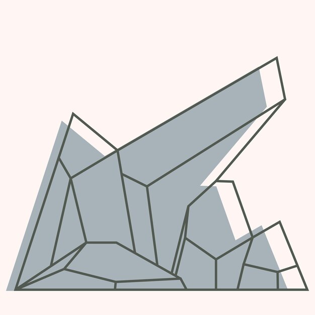 un dibujo de un diseño geométrico con un fondo blanco