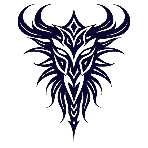 dibujo de diseño de tatuaje tribal
