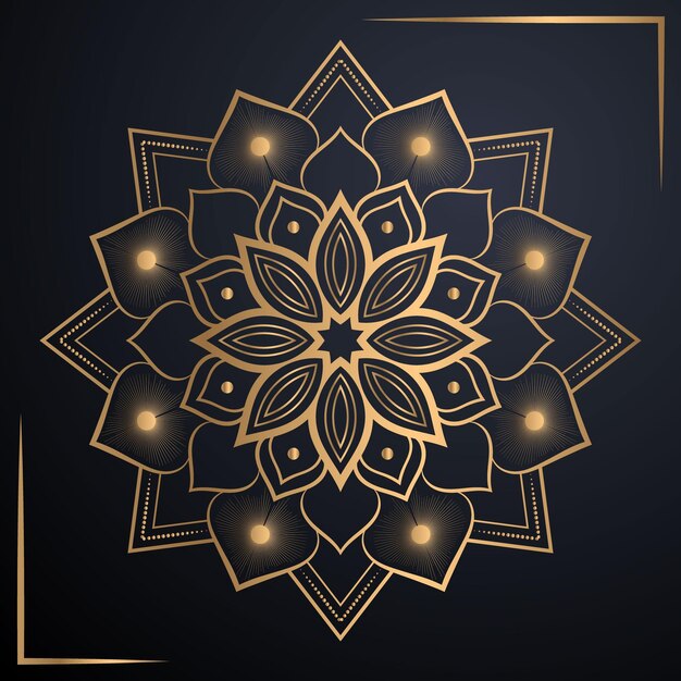 un dibujo dorado con un dibujo de oro sobre un fondo negro
