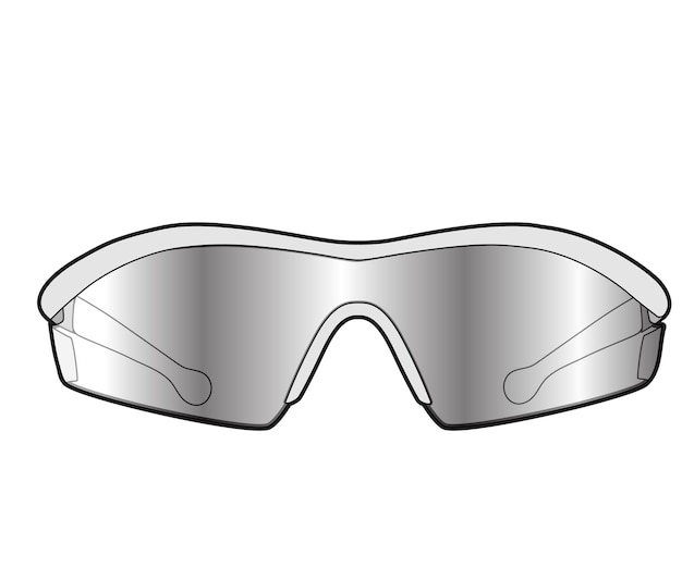 Dibujo e ilustración del diseño de las gafas de sol