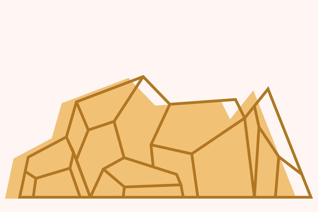 un dibujo de un edificio con un fondo amarillo