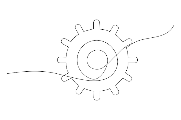 un dibujo de un engranaje con el número o en él
