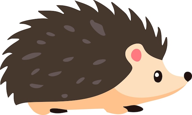 Dibujo de erizo vectorial aislado de erizo