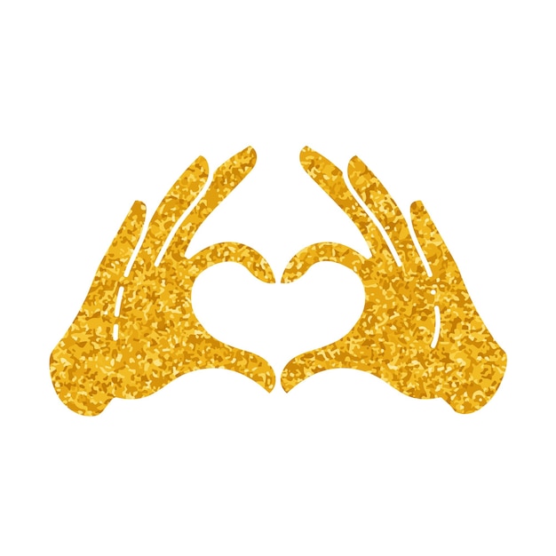 dibujo en estilo de color dorado