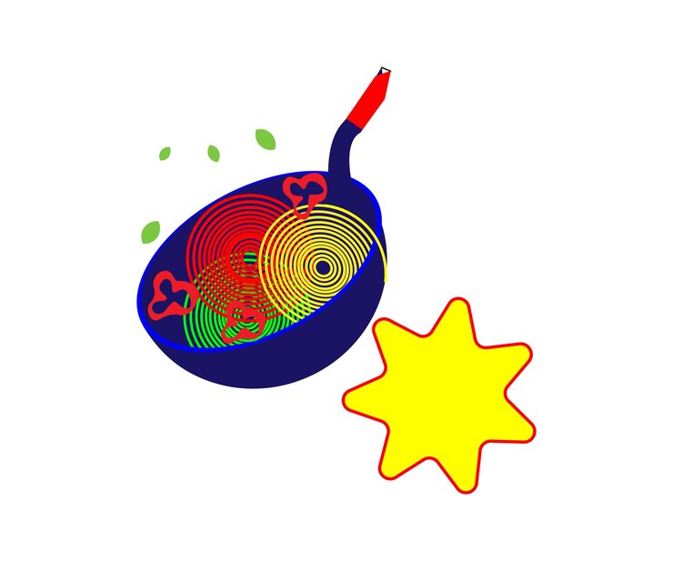 un dibujo de una estrella amarilla y el mejor logotipo para un negocio de restauración