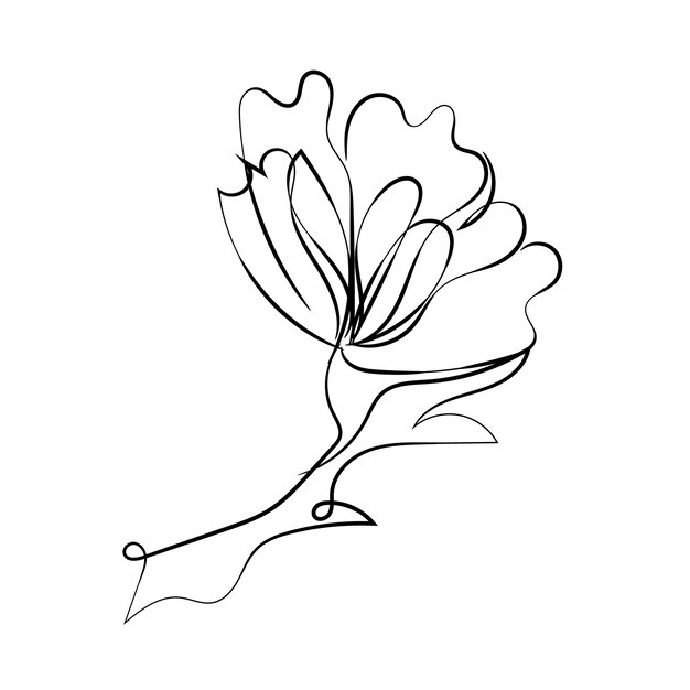 un dibujo de una flor con un anillo en ella