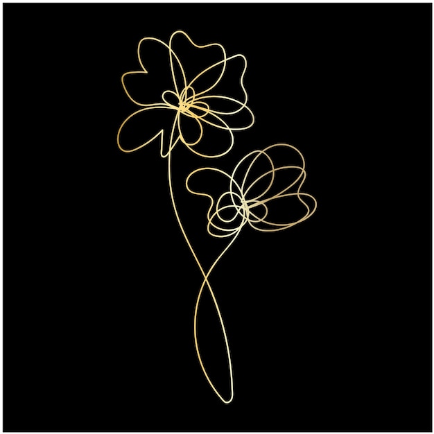 un dibujo de una flor con un centro amarillo