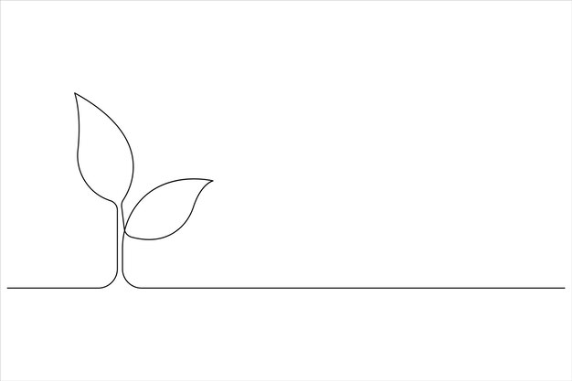 un dibujo de una flor con una línea dibujada en ella