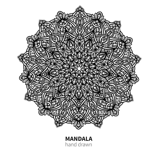 Dibujo de flor Mandala.