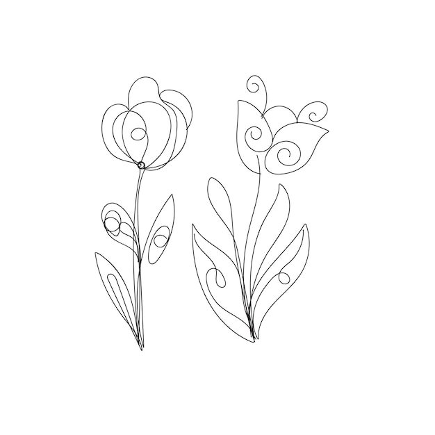 un dibujo de una flor con mariposas en ella