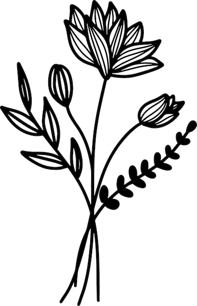 un dibujo de una flor con la palabra "dandel" en ella