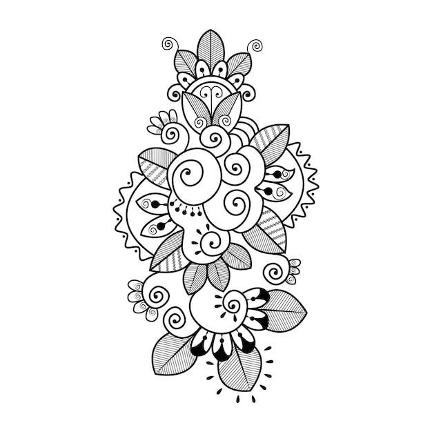 Un dibujo de una flor con la palabra 