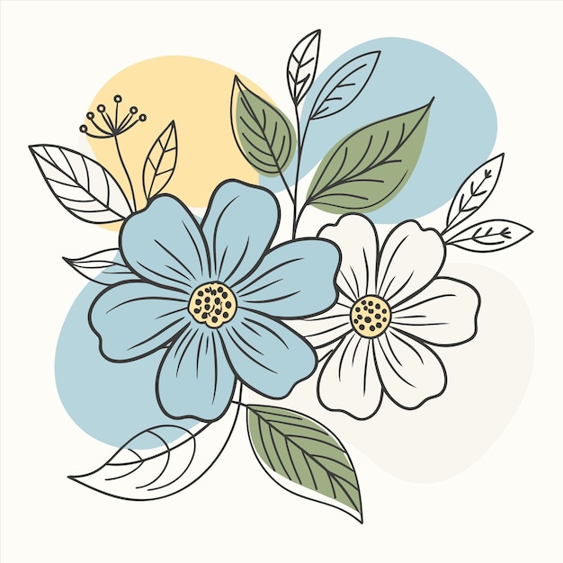 un dibujo de una flor con la palabra " primavera " en ella