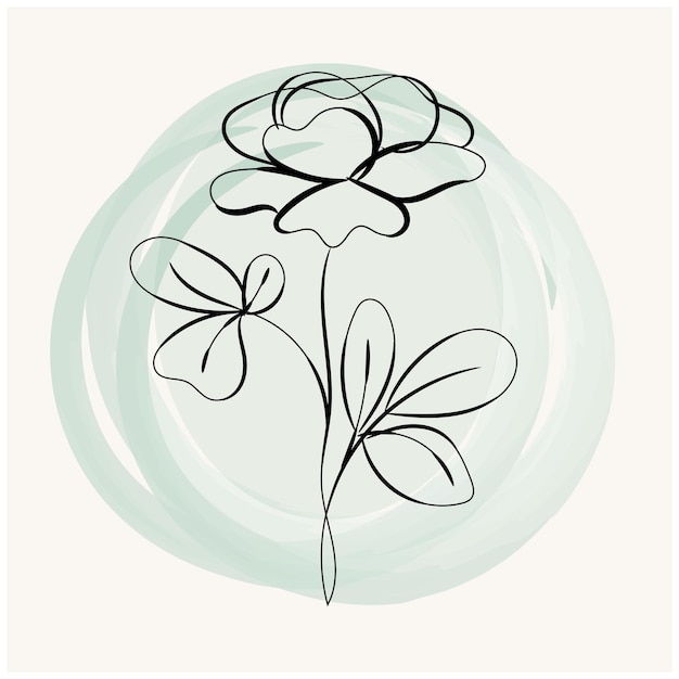 un dibujo de una flor con las palabras el nombre en él
