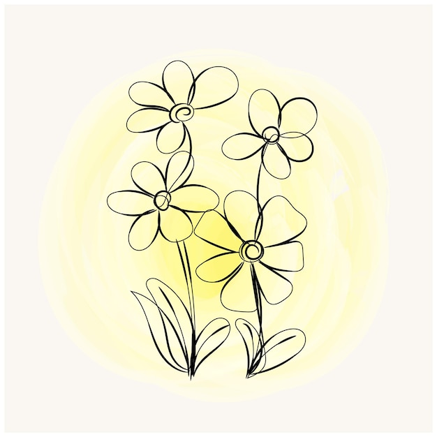 un dibujo de una flor que dice diente de león