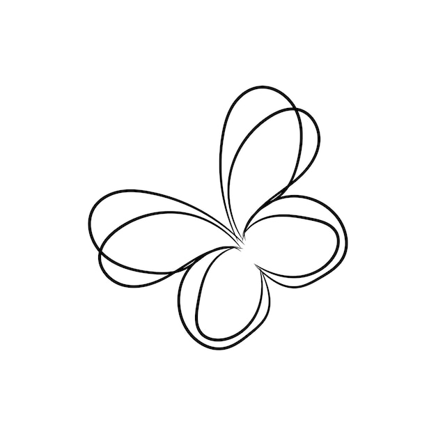 un dibujo de una flor que tiene una hoja en él